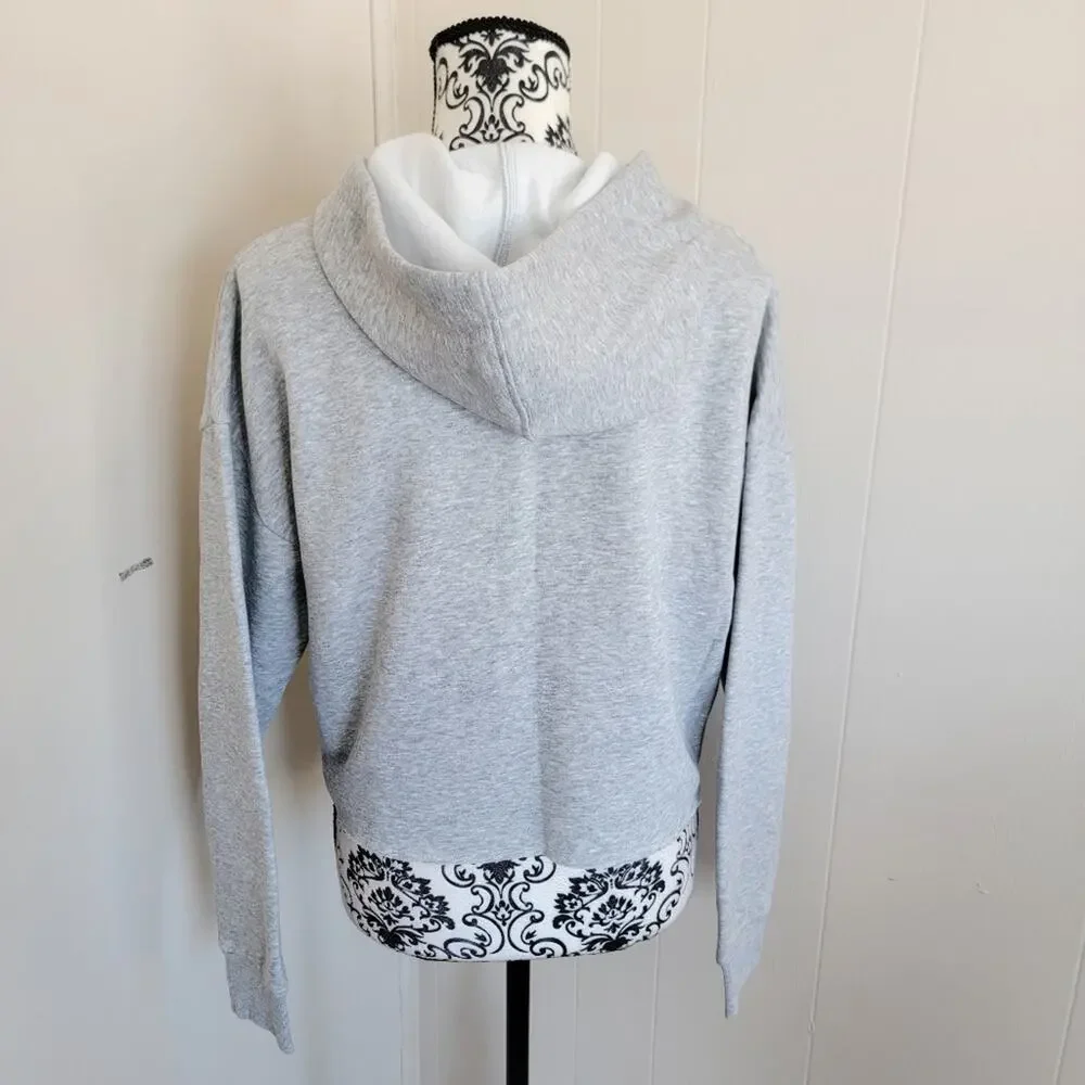 Guess Hannah Quarter Zip Cropped Varsity Hoodie - Picture 3 of 4